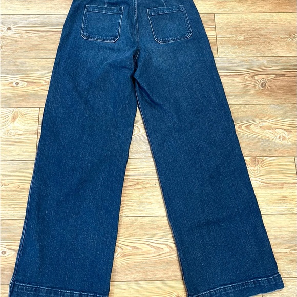 Old Navy Extra High-Rise Wide Leg Jeans Women's 10 Dark Washed Denim 31x31 - Picture 5 of 5